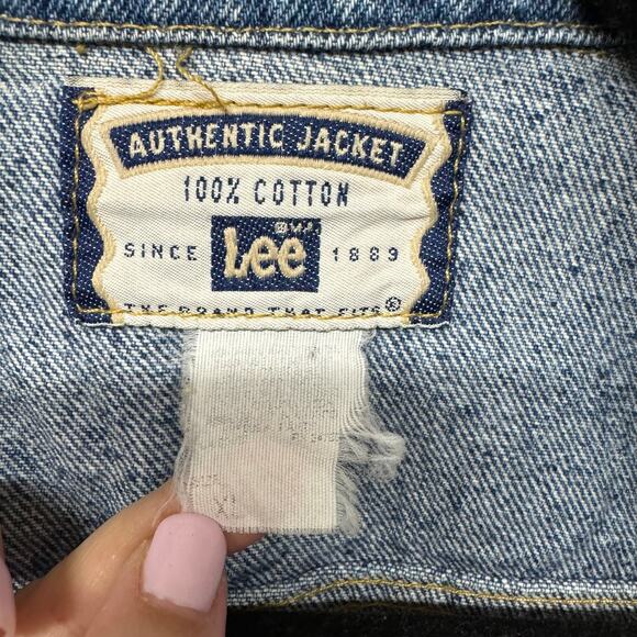 Lee Riders Vintage Jean Jacket 90s Y2K Mens Unisex XL Trucker Cotton Denim - Picture 6 of 12